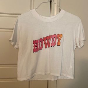Cropped Howdy tshirt